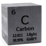 Mint State Gold 1.5 Inch Carbon Cube Black 99.99% Pure Bullion-0