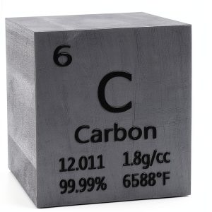 Mint State Gold 1.5 Inch Carbon Cube Black 99.99% Pure Bullion-0