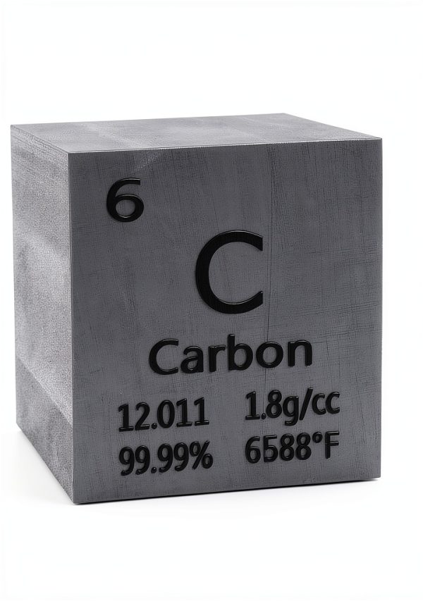 Mint State Gold 1.5 Inch Carbon Cube Black 99.99% Pure Bullion-0
