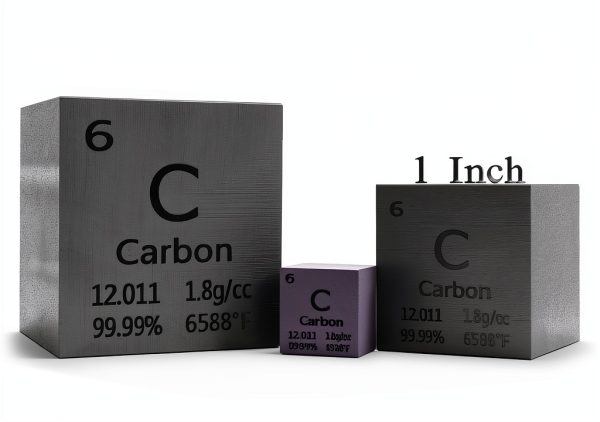 Mint State Gold 1.5 Inch Carbon Cube Black 99.99% Pure Bullion-2