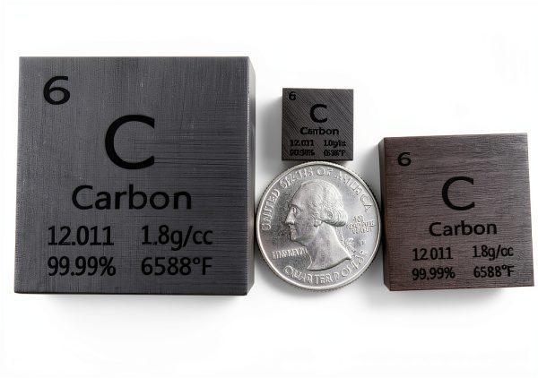 Mint State Gold 1.5 Inch Carbon Cube Black 99.99% Pure Bullion-3