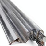 Gordon Glass® Framed Shower Door Snap-in Replacement Drip Rail with Vinyl Sweep - 36 in Long-0