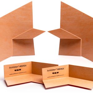 Schluter Kerdi-Kereck Preformed Waterproofing Bench Corner Kit - Leak and Water Damage Protection for Tile Shower Systems - 135-Degree, Includes 1 Right, 1 Left Bench Corner - KERSB135K-0