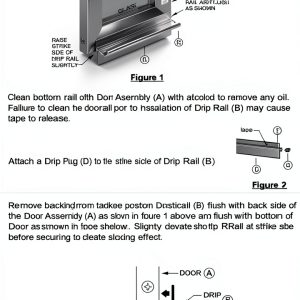 Chrome Framed Shower Door Drip Rail 29in Bright Chrome TechnologyLK-0